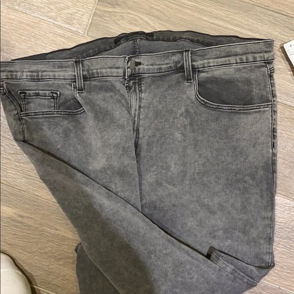 J Brand Women Gray Ruby High-Rise Slim Cigarette Denim Jean Plus Size 22 - Picture 8 of 9